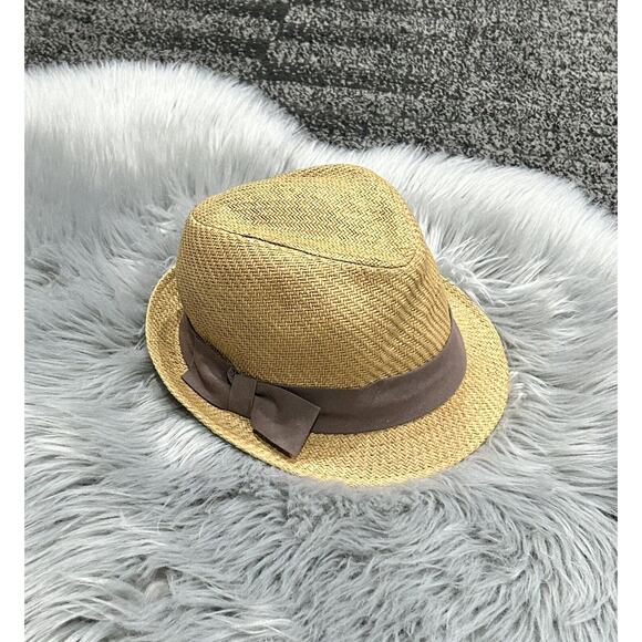 Scala‎ Pronto Hat With Ribbon Beige With Brown Ribbon 57cm - Picture 1 of 4